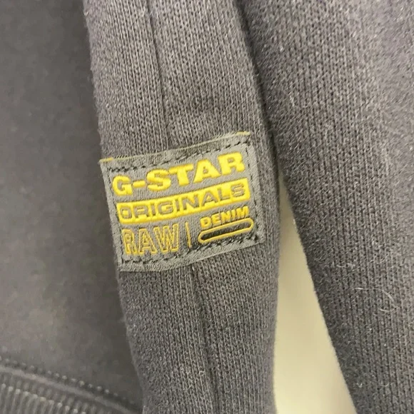 G-Star Raw black/red graphic 01 hoodie | Men's Small | Like New - Picture 3 of 7
